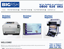 Tablet Screenshot of bigfishhooked.com